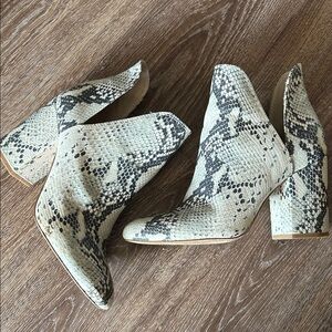 Steve Madden Snakeskin Ankle Booties